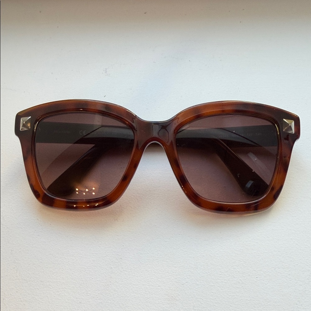 Valentino Tortoiseshell Women's Sunglasses - Brown Lens